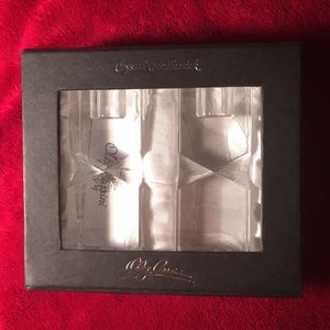 Oleg Cassini crystal candlestick